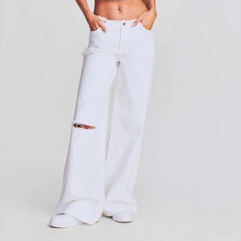 [Ser.O.Ya] Aston Wide Leg Destroyed Jeans Sz 29 Revolve